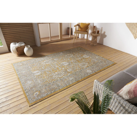 Tapis Oriental Nouristan Luxor - Design Vintage Lavable pour Intérieur et Extérieur - 120 x 170 cm