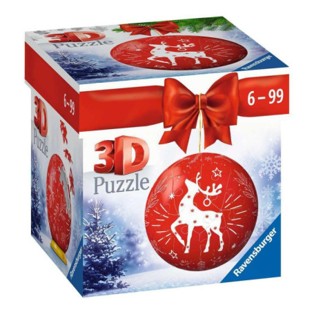 Puzzle 3D Boule de Noël Ravensburger - 54 Pièces Amusantes pour les Enfants à Partir de 6 Ans