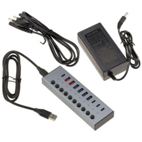 Hub USB 3.0 Aluminium avec 7 Ports et Charge Rapide - KALEA-INFORMATIQUE