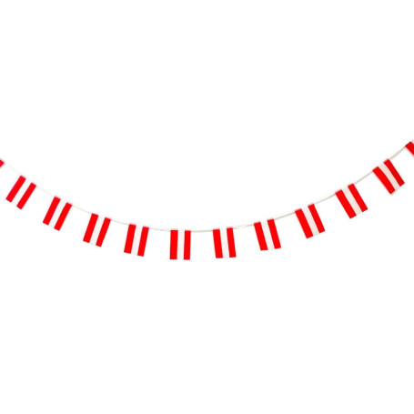 Guirlande Drapeaux Autriche 40 pièces - Décoration Festive 11,4 m