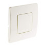 Plaque Cache Boîte Zenitech 80x80mm - Blanc Élégant
