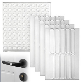 140PCS Patins en Silicone Transparent pour Meubles - Protection Antidérapante et Amortisseurs