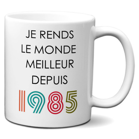 Mug Anniversaire Personnalisé L'Esprit Des Anges - Je Rends le Monde Meilleur