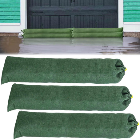 Système Anti-Inondation Réutilisable WIYETY - 3 Sacs de Sable pour Protection Efficace