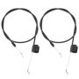 Lot de 2 Câbles d'Accélérateur pour Tondeuse à Gazon LT Easiyl - Compatible Briggs & Stratton