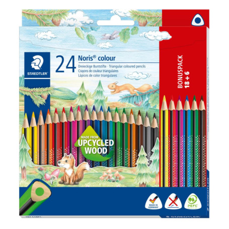 Crayon de couleur triangulaire Staedtler Noris - Multicolore, 1 pièce