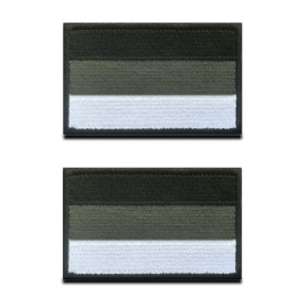 Lot de 2 Patches Tactiques Drapeau Allemand en Gris pour Vêtements et Accessoires