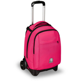 Trolley Scolaire Invicta New Tech Solid Rose 3 en 1 avec Chariot Amovible