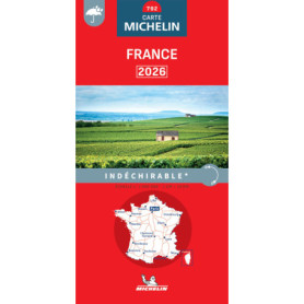 Carte Michelin France 2026 - Indéchirable et Résistante à l'Eau