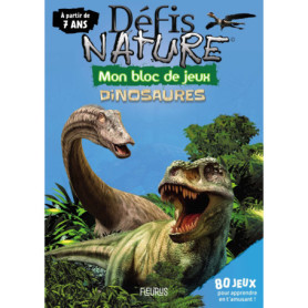 Bloc de jeux éducatifs sur les dinosaures - À partir de 7 ans