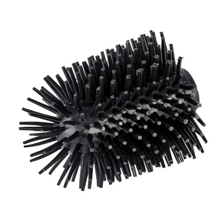 Brosse de Rechange en Silicone WENKO pour WC - Noir, Ø 7,5 cm