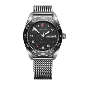 Montre Victorinox Swiss Army Quartz Classique en Cuir Noir