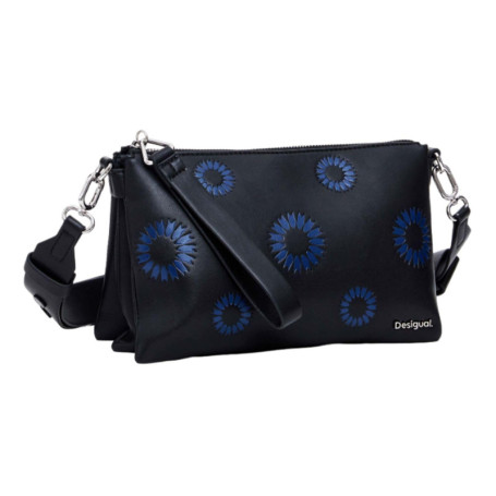 Sac bandoulière en polyuréthane noir pour femme - Desigual