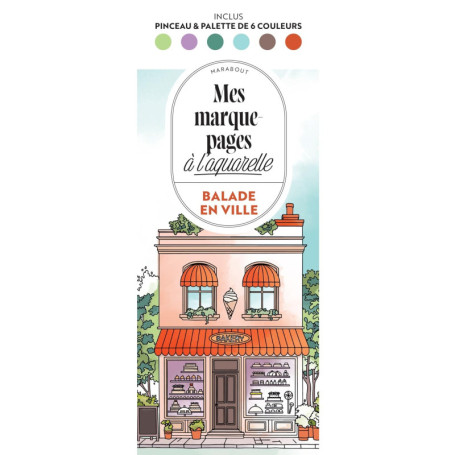 Marque-pages à l'aquarelle - Balade en ville : Créez vos propres designs