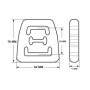Silent Bloc d'Échappement Restagraf pour FIAT Panda et LANCIA Y10 - 64 mm