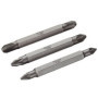 Lot de 3 Embouts de Tournevis Doubles Bosch PZ1/PZ2/PZ3 60mm