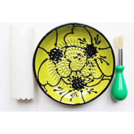 Set de Râpe à Ail en Céramique avec Pinceau et Éplucheur