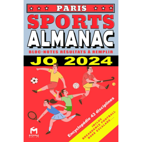 Almanach des Sports JO Paris 2024 - Résultats et Disciplines à Remplir