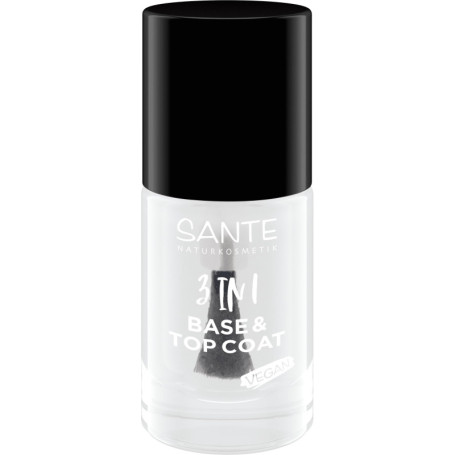 Vernis à Ongles 3 en 1 - Base & Top Coat Végétalien