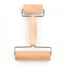 Rouleau à Pâtisserie en Bois à Double Tête - Accessoire de Cuisine Pratique