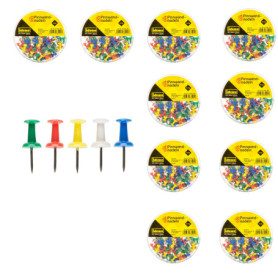 Idena 90375 - Set de 1000 Épingles Multicolores avec Boîte de Rangement
