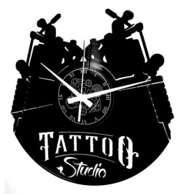 Horloge Murale Design Vinyle Tatouage Instant Karma