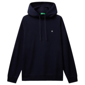 Sweat à Capuche en Coton Organique United Colors of Benetton - Bleu XL Homme