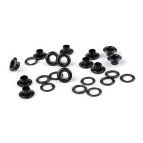 Pack de 10 œillets en laiton noir pour couture et bricolage