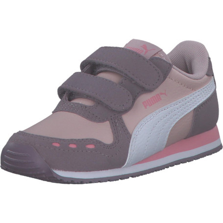 Sneakers PUMA Cabana Racer pour Bébé - Mauve Mist White-Plum Jam