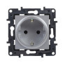 Prise encastrée 2P+T 16A Niloé Step en aluminium - Legrand