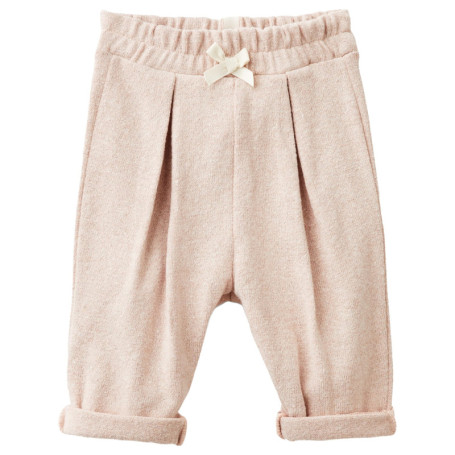 Pantalon Droit Rose en Coton United Colors of Benetton