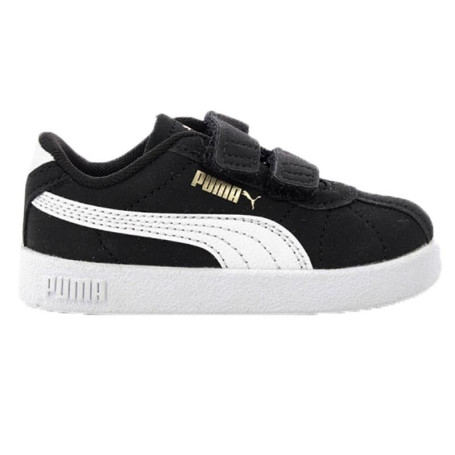 Baskets PUMA Club II V Inf pour Bébé - Noir, Blanc et Or - Taille 21 EU