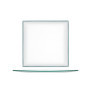 Set de 6 Assiettes en Verre Transparent 25 cm H&H