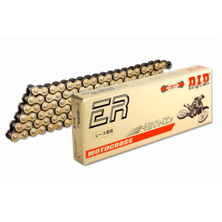 Chaîne D.I.D 420 NZ3 avec Clip de Verrouillage - 130 Maillons Noir