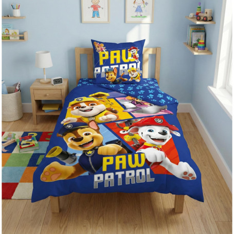 Parure de Lit Pat' Patrouille 3 Pièces en Microfibre Ultra-Douce