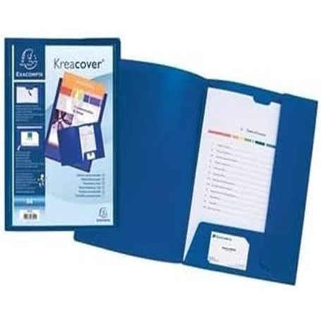 Carton de 30 Chemises de Présentation Kreacover Exacompta - Polypropylène Souple