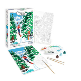 Palette d'Artiste Sentosphère - Peinture par Numéros Alpes - 16 Couleurs Beaux Arts