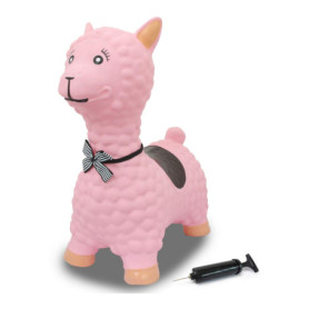 Lama Sauteur Jamara en Rose Bonbon - Jouet Équilibre et Motricité