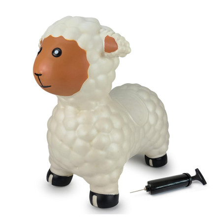 Mouton Sauteur Blanc Jamara avec Pompe - Équilibre et Motricité