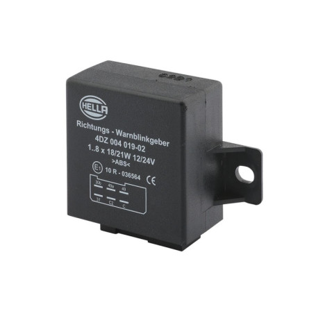 Centrale Clignotante Électronique Hella 12V/24V avec Support - Modèle 4DZ 004 019-021