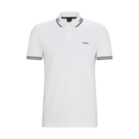 Polo Slim Fit en Coton Stretch BOSS pour Hommes - Blanc 101,83 €
