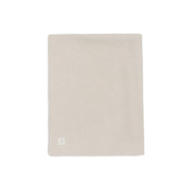 Couverture Bébé Jollein en Tricot et Velours - Oatmeal - 75x100 cm