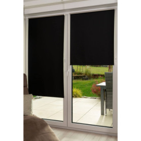 Store Enrouleur Occultant Thermique Noir 250 x 60 cm - Khome