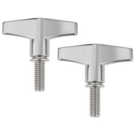 Lot de 2 Écrous Papillon M6 en Alliage de Zinc pour Batteurs