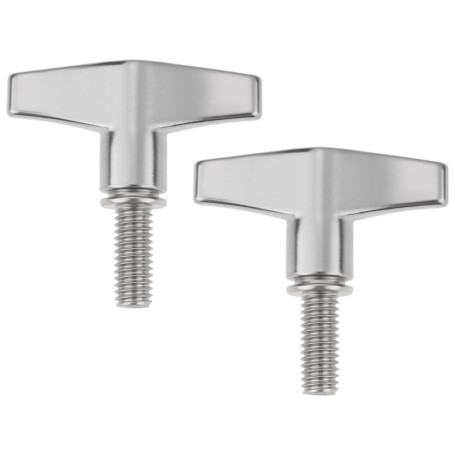 Lot de 2 Écrous Papillon M6 en Alliage de Zinc pour Batteurs