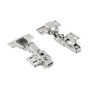 Charnières invisibles GTV INHC avec fermeture amortie - Lot de 2