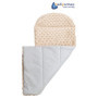 Cocon Réducteur de Lit Bébé 100% Coton Minky - Safari Beige