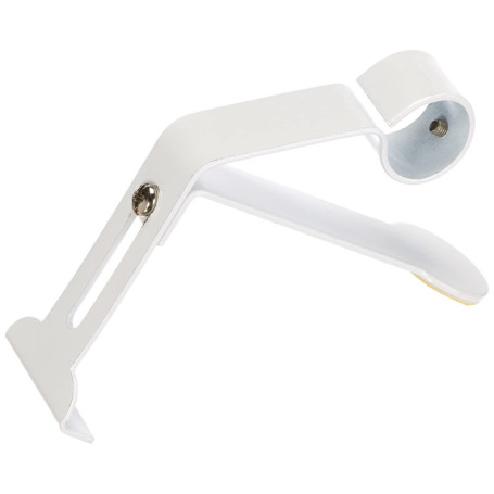 Support Tringle Blanc sans Perçage pour Volet Roulant - Diamètre 20mm