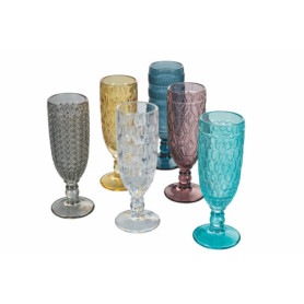 Set de 6 flûtes en verre teinté - Villa d'Este Home Tivoli