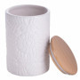Pot en céramique Daily avec couvercle en bambou - 750 ml - Blanc